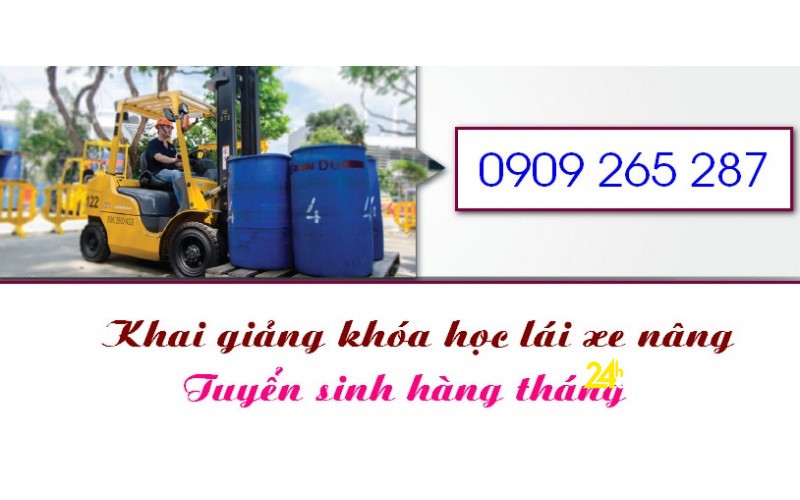 Dạy học lái xe nâng hàng tại nhà máy Nhơn Trạch Đồng Nai