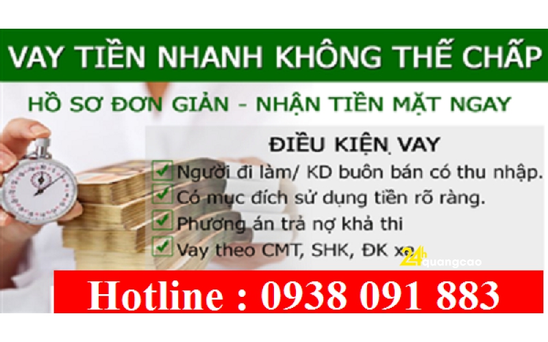 Dịch vụ cho vay tiền góp ngày - không thế chấp - không giữ giấy tờ - không vào nhà thẩm định