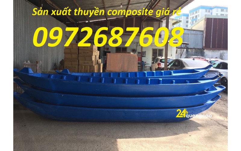 Bán thuyền composite, xuồng ghe composite cho 4 -8  người giá rẻ