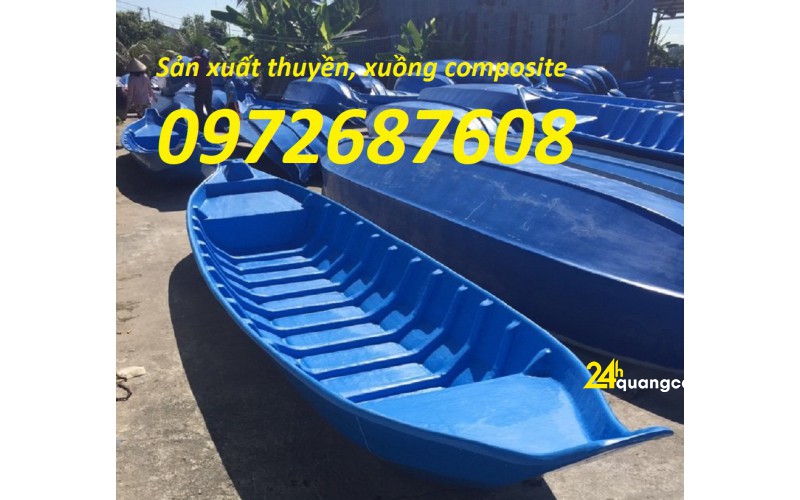 Bán thuyền composite, xuồng ghe composite cho 4 -8  người giá rẻ