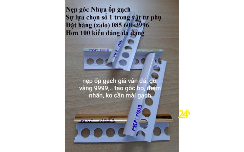 Nẹp trát tường, Nẹp góc trát tường, nẹp nhựa trát vữa, nẹp trát vữa, groove line