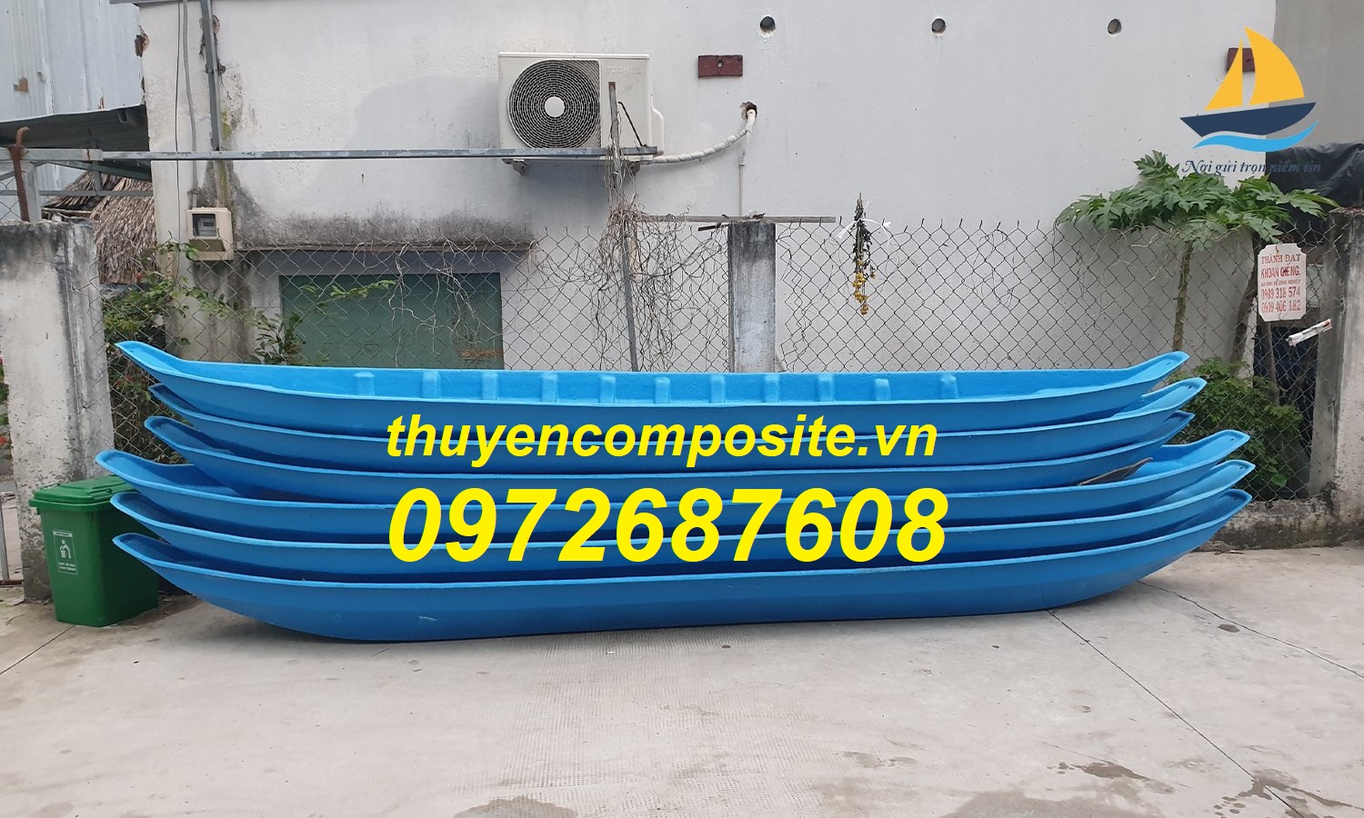 Xuồng nhựa câu cá, xuồng composite giá rẻ TP HCM 