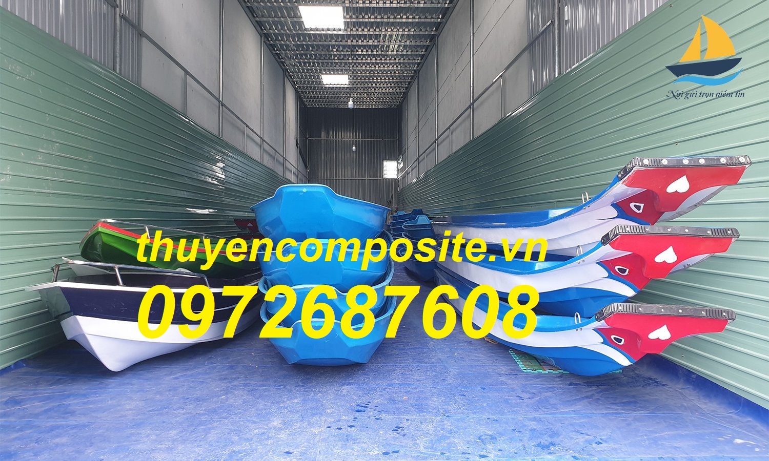 Xuồng nhựa câu cá, xuồng composite giá rẻ TP HCM 