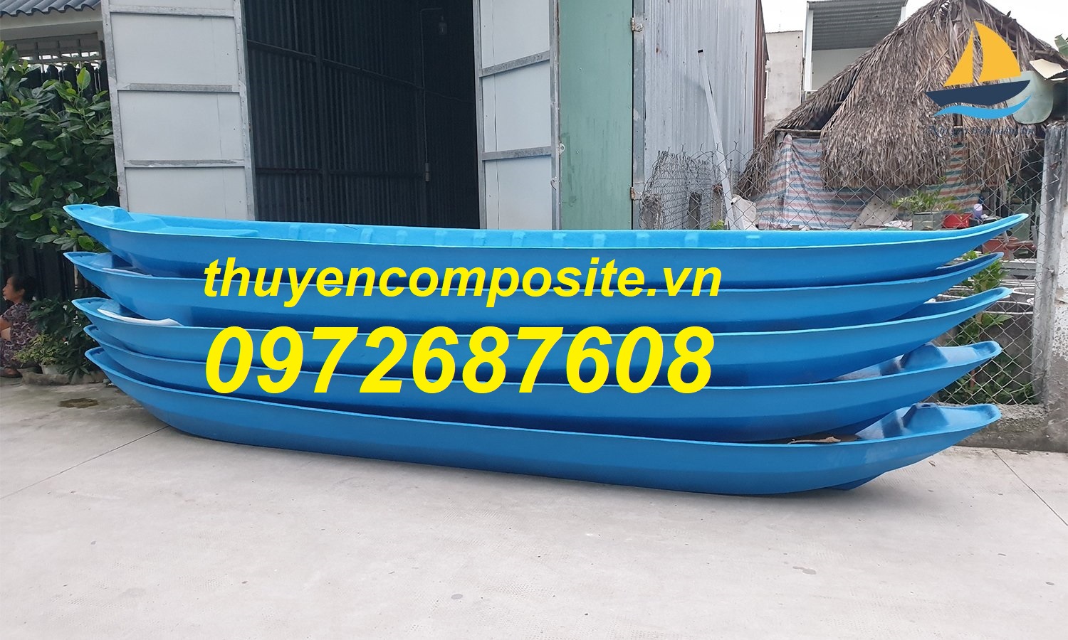 Xuồng nhựa câu cá, xuồng composite giá rẻ TP HCM 