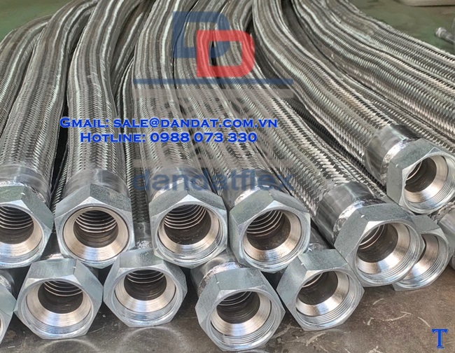 Khớp nối mềm inox lắp ren/ khớp nối mềm inox thủy lực/ khớp nối mềm đường ống dẫn nước