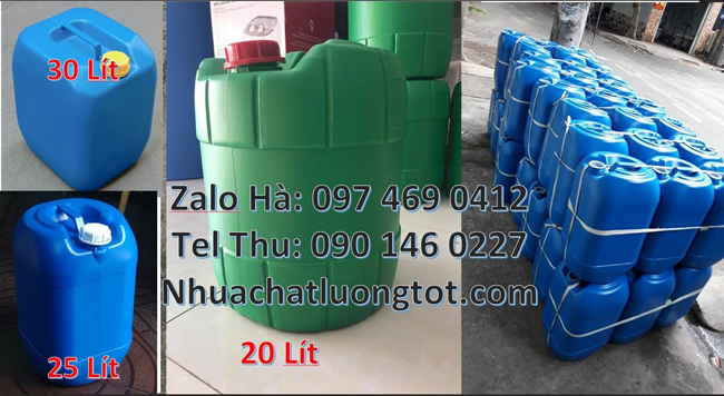 Giá can nhựa 30 lít, Thùng nhựa 20 lít giá rẻ,can nhựa 25 lít đựng dầu thực vật giá rẻ, Giá can nhựa