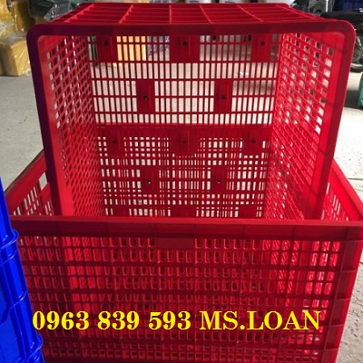 Sóng nhựa hs015 - sóng nhựa 26 bánh xe đựng nguyên vật liệu rẻ / 0963.839.593 Ms.Loan