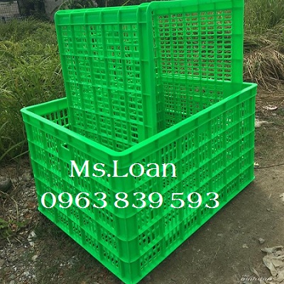 Sóng nhựa hs015 - sóng nhựa 26 bánh xe đựng nguyên vật liệu rẻ / 0963.839.593 Ms.Loan