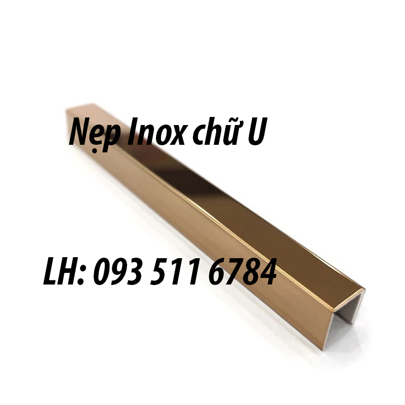 Nẹp góc Inox chữ V Nẹp U Inox màu