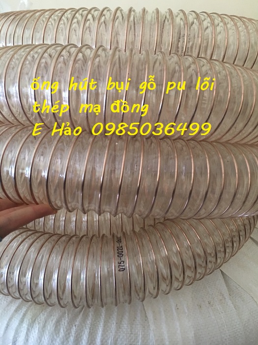 Ống hút bụi pu lõi thép mạ đồng phi 200, giá tốt nhất Hà Nội