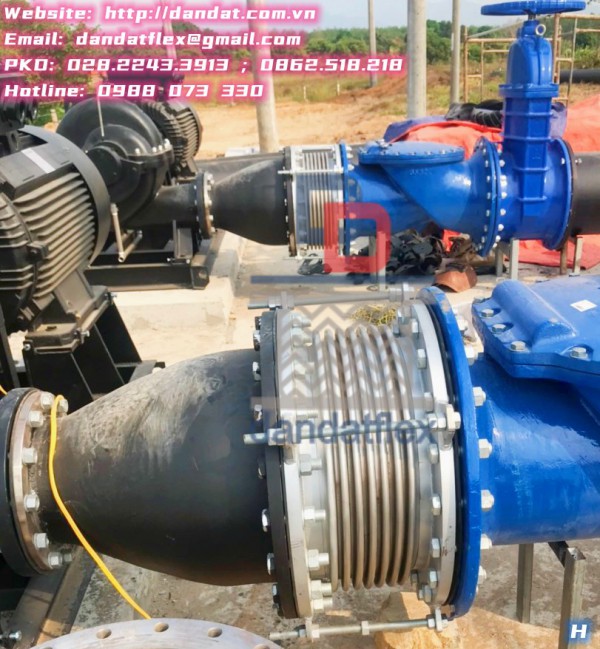 Khớp nối mềm dùng trong động cơ diesel, Khớp chống rung máy phát điện, Ống thoát khói chịu nhiệt