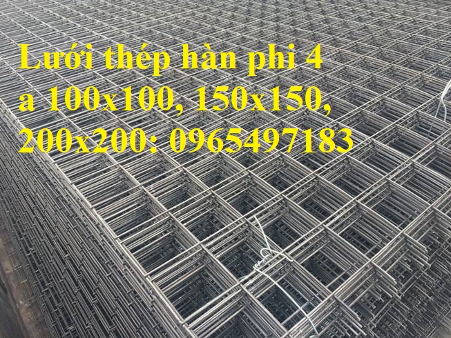 Lưới thép hàn phi 4, lưới thép hàn D4 đổ bê tông, đổ sàn giá tốt