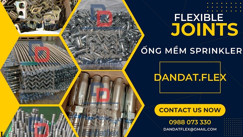 Khớp nối mềm PCCC, ống nối mềm chữa cháy, ống mềm nối đầu phun cứu hỏa