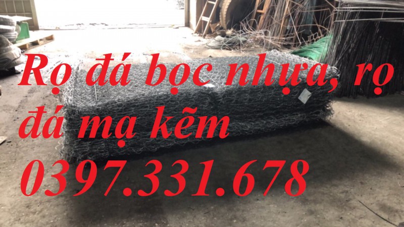 Rọ đá,  Hộc đá, Rọ đá mạ kẽm, Rọ đá bọc nhựa hàng sẵn kho