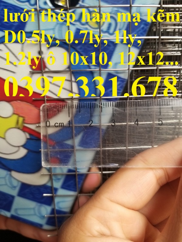 Lưới thép dây 1ly ô 10x10 mạ kẽm