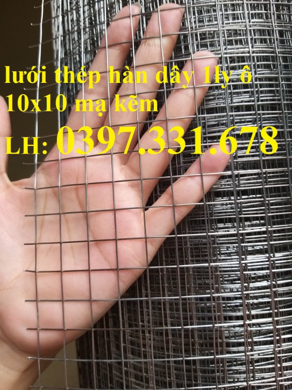 Lưới thép dây 1ly ô 10x10 mạ kẽm