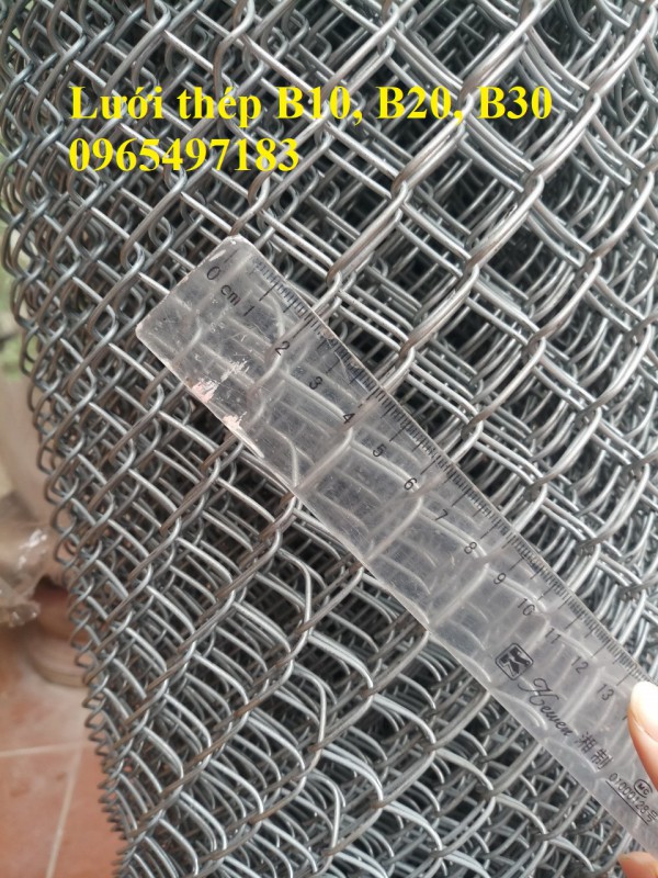 Lưới B20 mạ kẽm, Lưới b20 bọc nhựa khổ 1m, 1.2m, 1.5m có sẵn tại kho Hà Nội