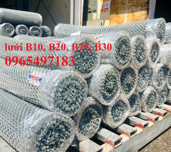 Lưới B20 mạ kẽm, Lưới b20 bọc nhựa khổ 1m, 1.2m, 1.5m có sẵn tại kho Hà Nội