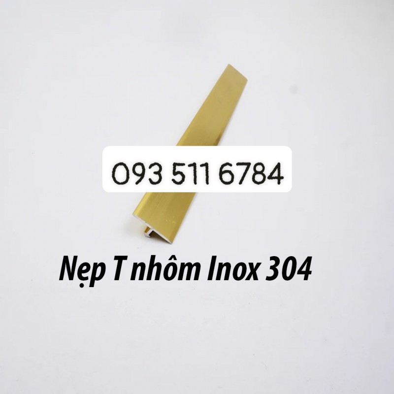 Nẹp T12 nhôm đen Nẹp chỉ T màu Inox