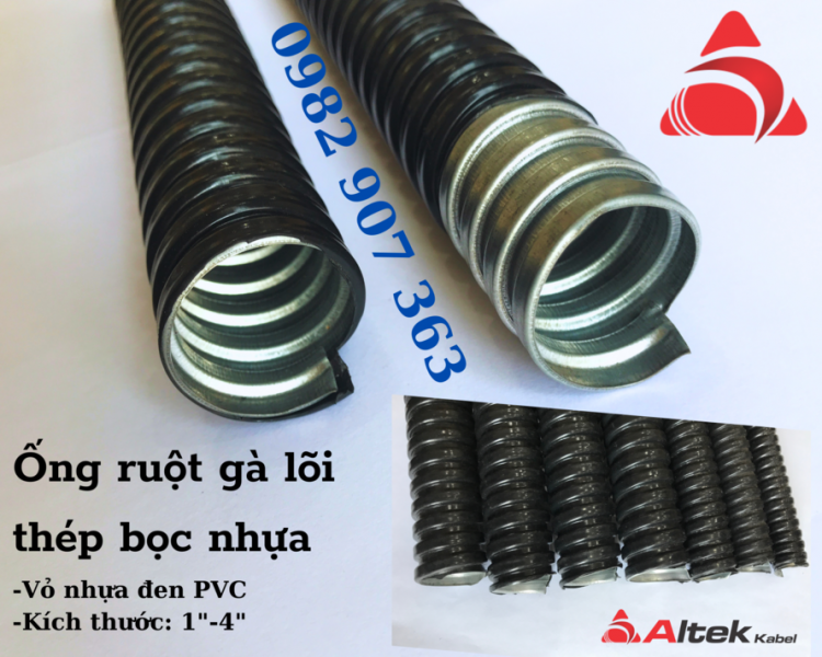 Ống Ruột Gà Altek Kabel phi 4” (10m/cuộn), giá rẻ 