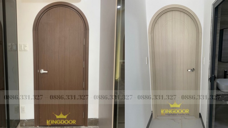 Cửa vòm nhựa tại Tiền Giang - Cửa phòng ngủ, nhà vệ sinh