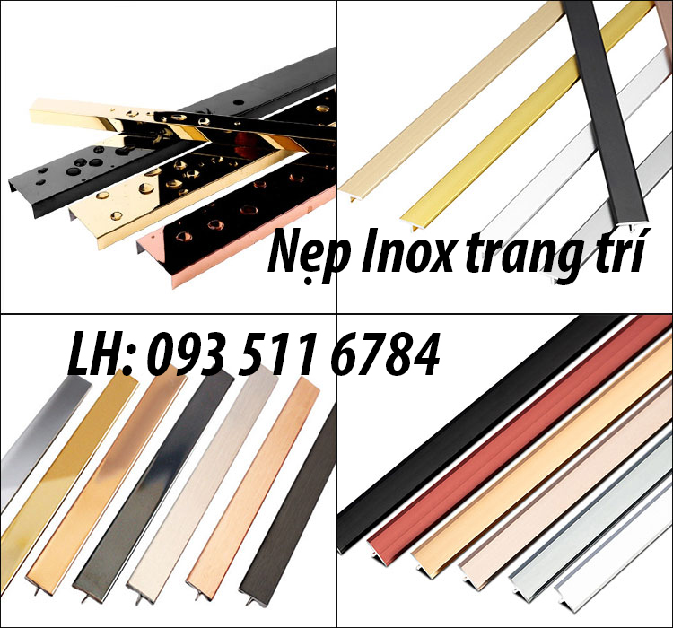 Nẹp Inox 304 giá rẻ Nẹp nhôm V màu hồng