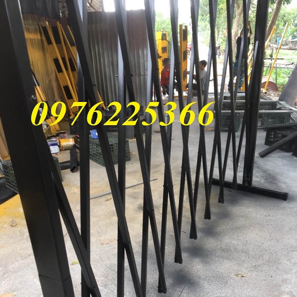 Rào xếp di động kéo tay ,hàng rào xếp chắn di động 