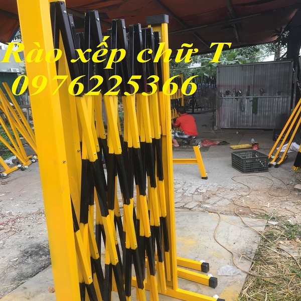 Rào xếp di động kéo tay ,hàng rào xếp chắn di động 