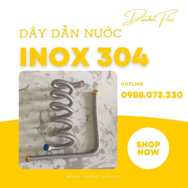 DÂY DẪN NƯỚC CHỊU NHIỆT | DÂY CẤP NƯỚC INOX 304 | DÂY CẤP NƯỚC VÒI CHẬU LAVABO