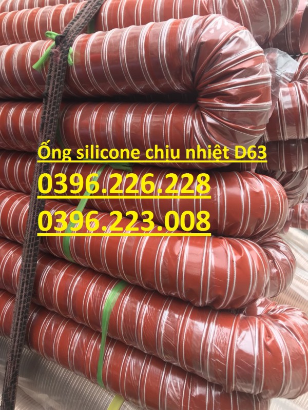 Ống silicone chịu nhiệt phi 63, phi 76, phi 90, phi 100 dùng cho lò nung, lò nướng,thổi khi nóng ra.