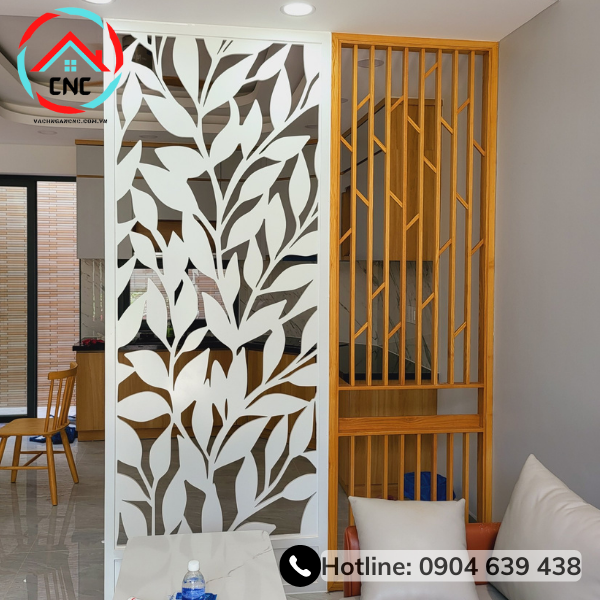 Thiết Kế, Thi Công và Lắp Đặt Vách Phòng Khách Gỗ MDF