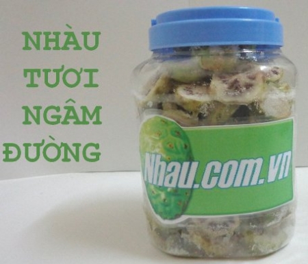 Trái nhàu ngâm đường và công dụng trong trị đau xương khớp, huyết áp, suy giãn tĩnh mạch, gout ...