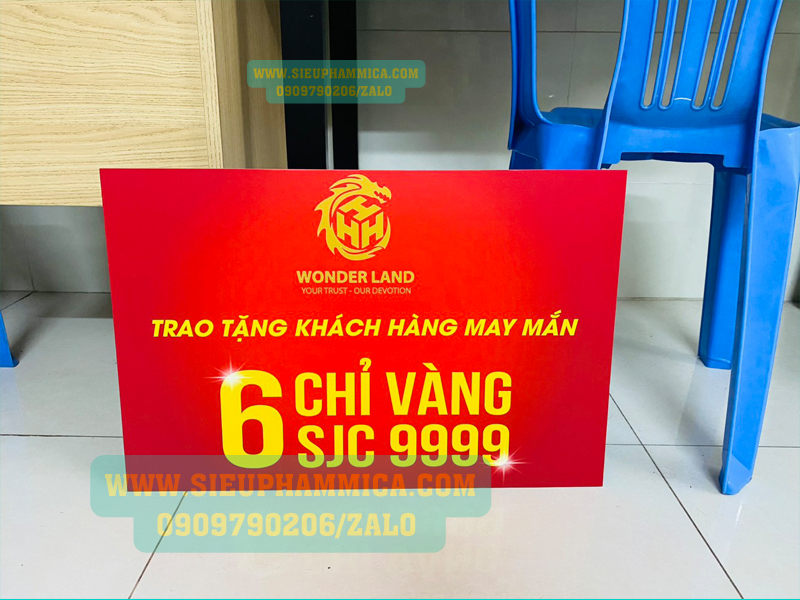 In ấn bảng trao giải thưởng