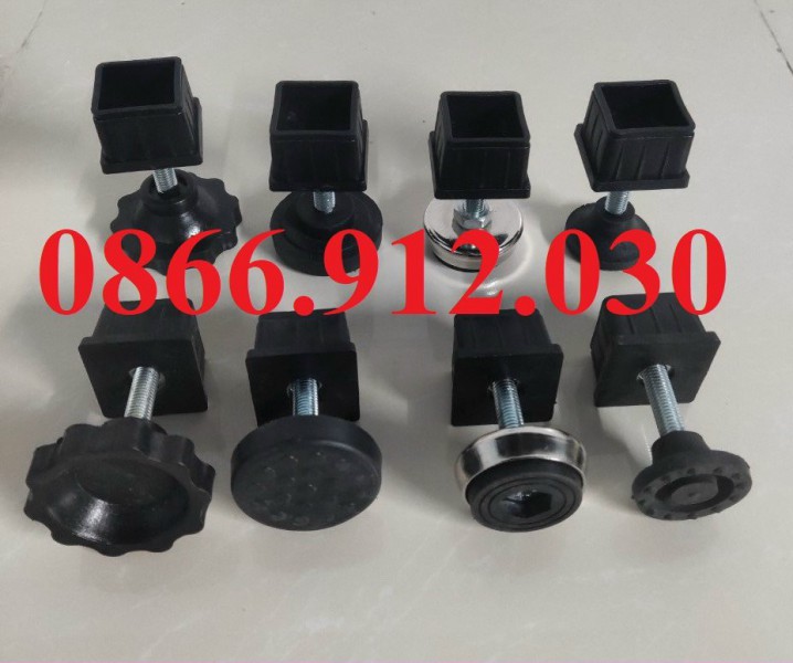 Cơ sở sản xuất nút nhựa tăng chỉnh chiều cao bàn ghế, tủ kệ