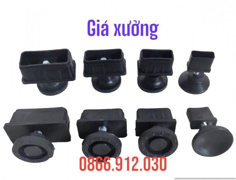 Cơ sở sản xuất nút nhựa tăng chỉnh chiều cao bàn ghế, tủ kệ