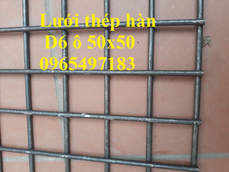 Lưới thép hàn phi 5 ô 50x50, lưới thép hàn phi 6 ô 50x50, Lưới Thép hàn D5, D6 a 50x50