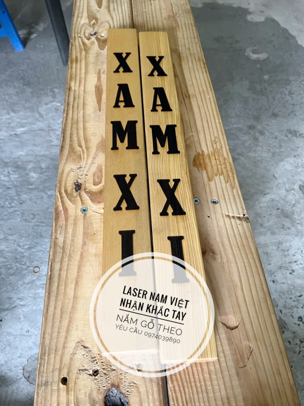 KHẮC LOGO TAY NẮM GỖ, NHẬN KHẮC CHỮ TRÊN TAY NẮM 0974039890