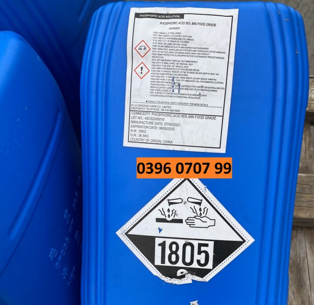 Phosphoric Acid H3PO4 85% - Food Grade China 