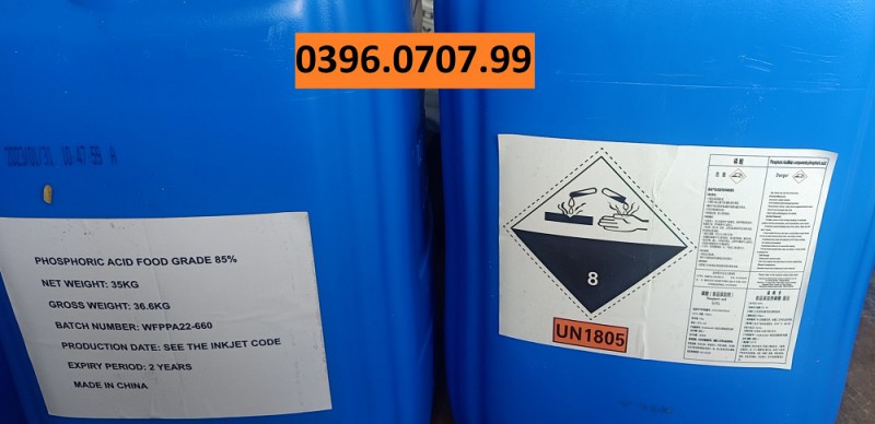 Phosphoric Acid H3PO4 85% - Food Grade China 