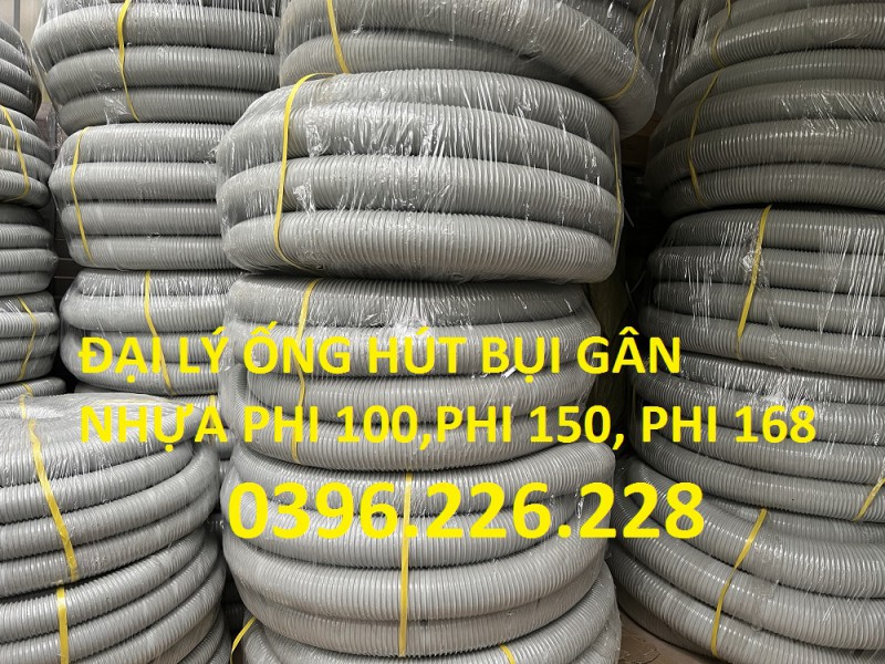 Cung cấp ống ruột gà gân nhựa pvc phi 100 dùng hút bụi gỗ, cám , dẫn nước  giá tốt.