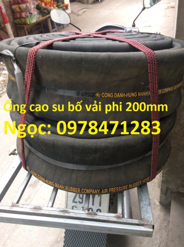  Ống cao su bố vải phi 25, phi 34, phi 40, phi 50, phi 60 ....chuyên dẫn nước, hóa chất, xăng dầu.