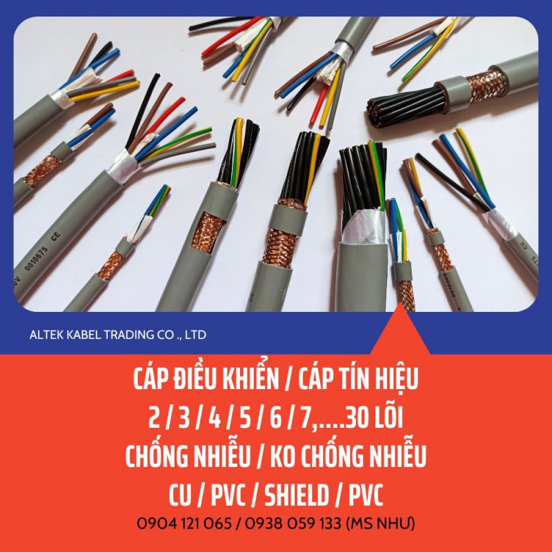Cáp điều khiển tín hiệu chống nhiễu ALTEK KABEL