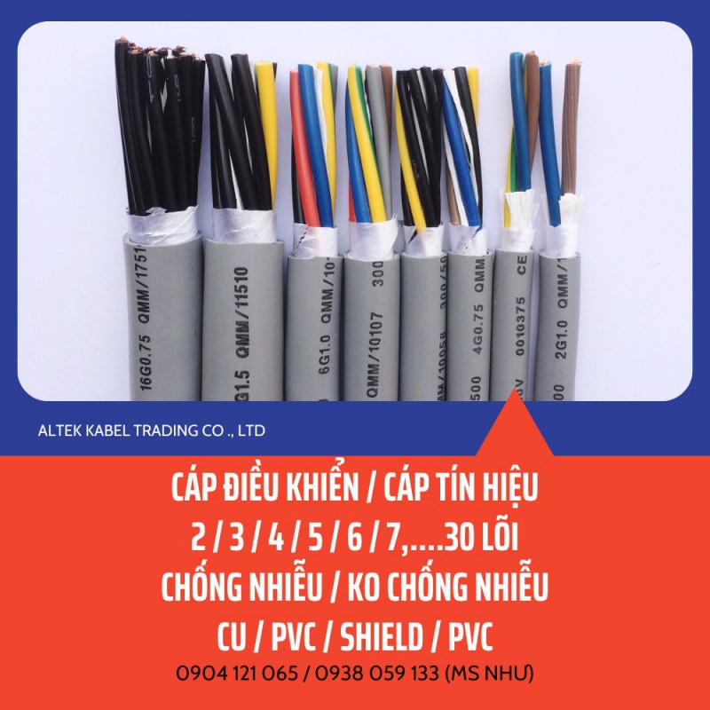 Cáp điều khiển tín hiệu chống nhiễu ALTEK KABEL