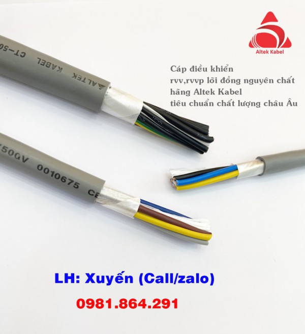 Dây cáp điện 3x1.5mm2 lõi đồng mềm giá tốt Altek Kabel