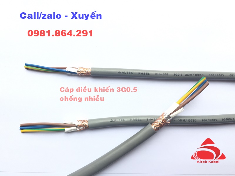 Dây cáp điện 3x1.5mm2 lõi đồng mềm giá tốt Altek Kabel