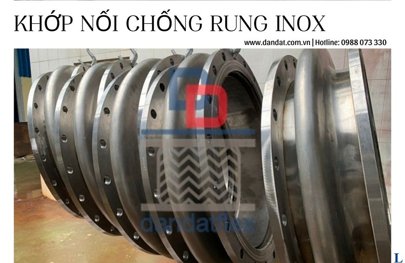 Khớp nối co giãn inox chính hãng Dandat.Flex 
