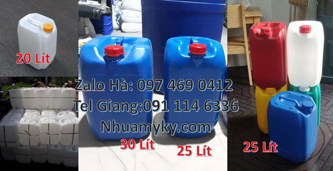 Can 25l xanh có nắp thoát khí, Can cao cấp,Can nhựa hdpe, Can nhựa 25 lít đựng nông dược. Can 10 đựn