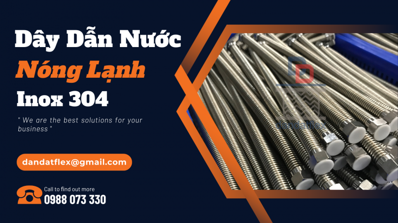 Dây Dẫn Nước Nóng Lạnh | Dây Cấp Nước Bình Nóng Lạnh Inox 304 | Dây Cấp Nước Inox Các Loại 