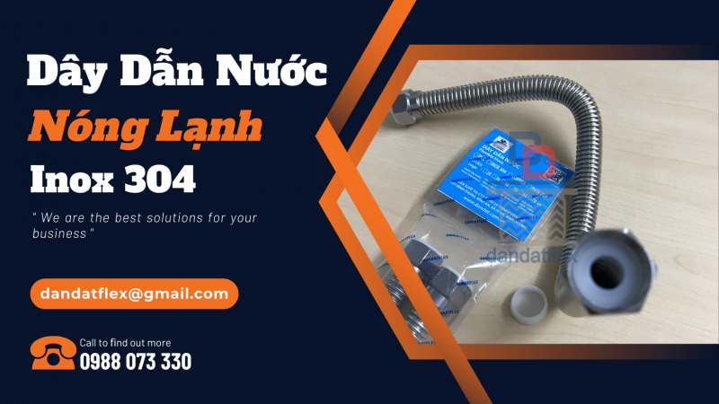 Dây Dẫn Nước Nóng Lạnh | Dây Cấp Nước Bình Nóng Lạnh Inox 304 | Dây Cấp Nước Inox Các Loại 