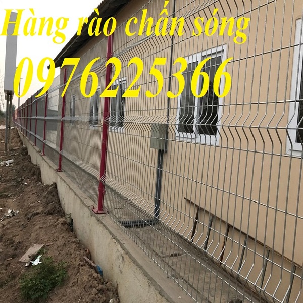 Thi công hàng rào chắn sóng -Hàng rào lưới thép hàn 